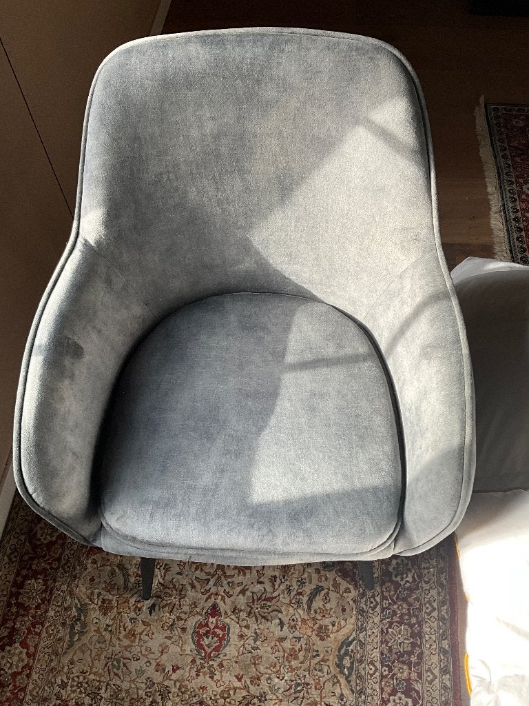 Stoelen, Enlèvement, Comme neuf, Gris, Tissus