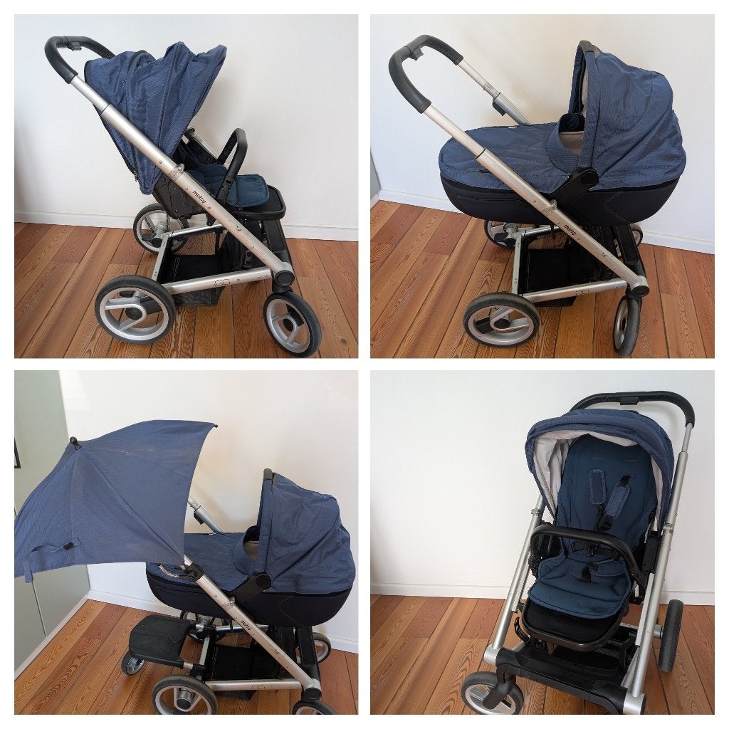 Complete en veelzijdige kinderwagen, incl reiswieg, Gebruikt, Mutsy, Met reiswieg, Ophalen