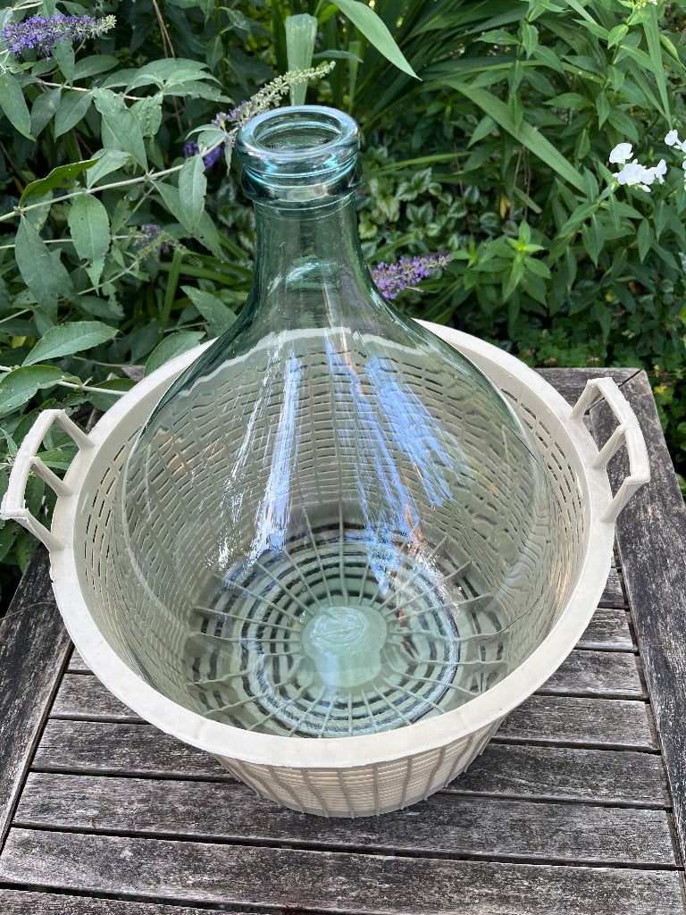 Wijnfles met korf 20 liter, Enlèvement, Utilisé