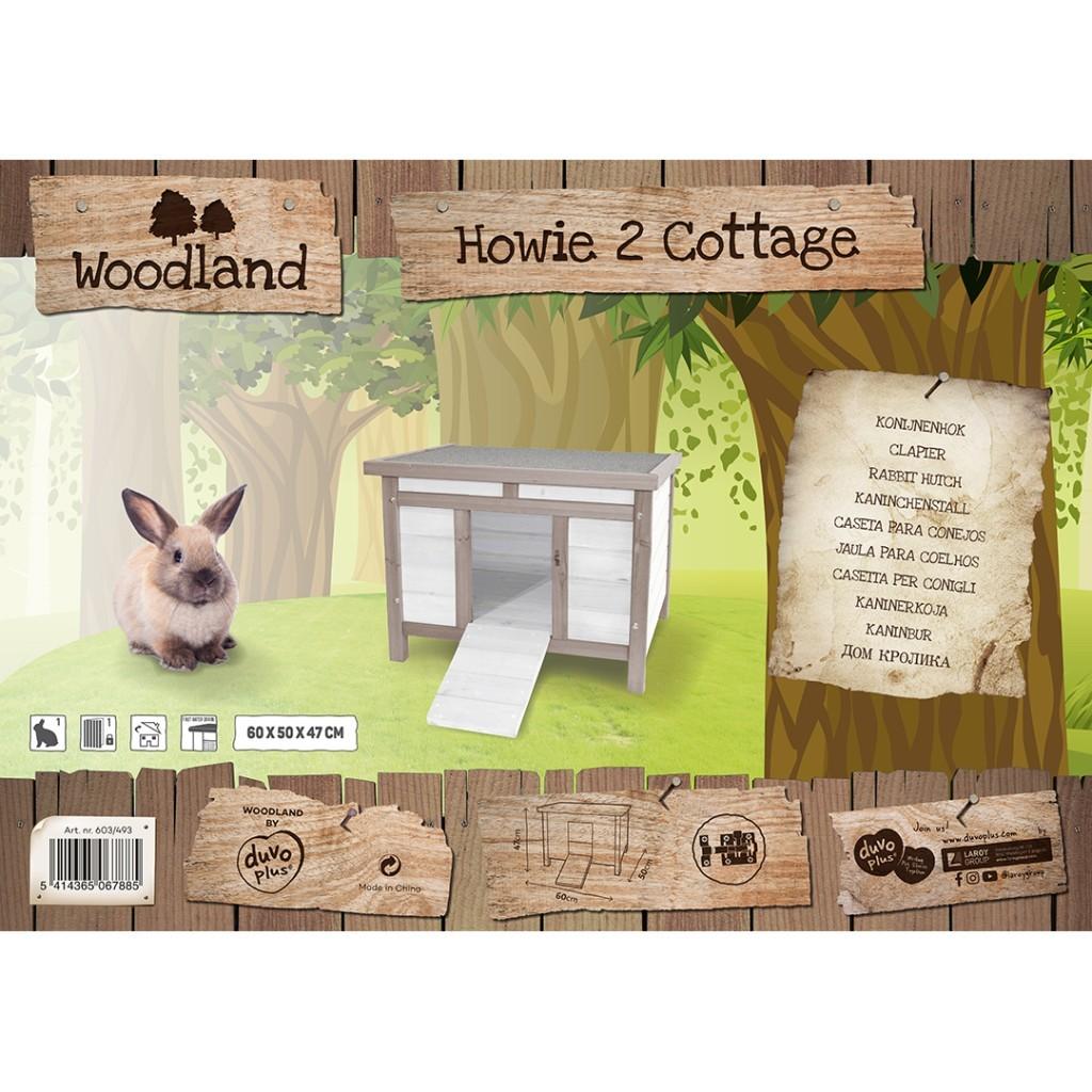 Konijnenhok: Howie-2, Animaux & Accessoires, Rongeurs & Lapins | Cages & Clapiers, Enlèvement ou Envoi, Neuf, Niche, Lapin