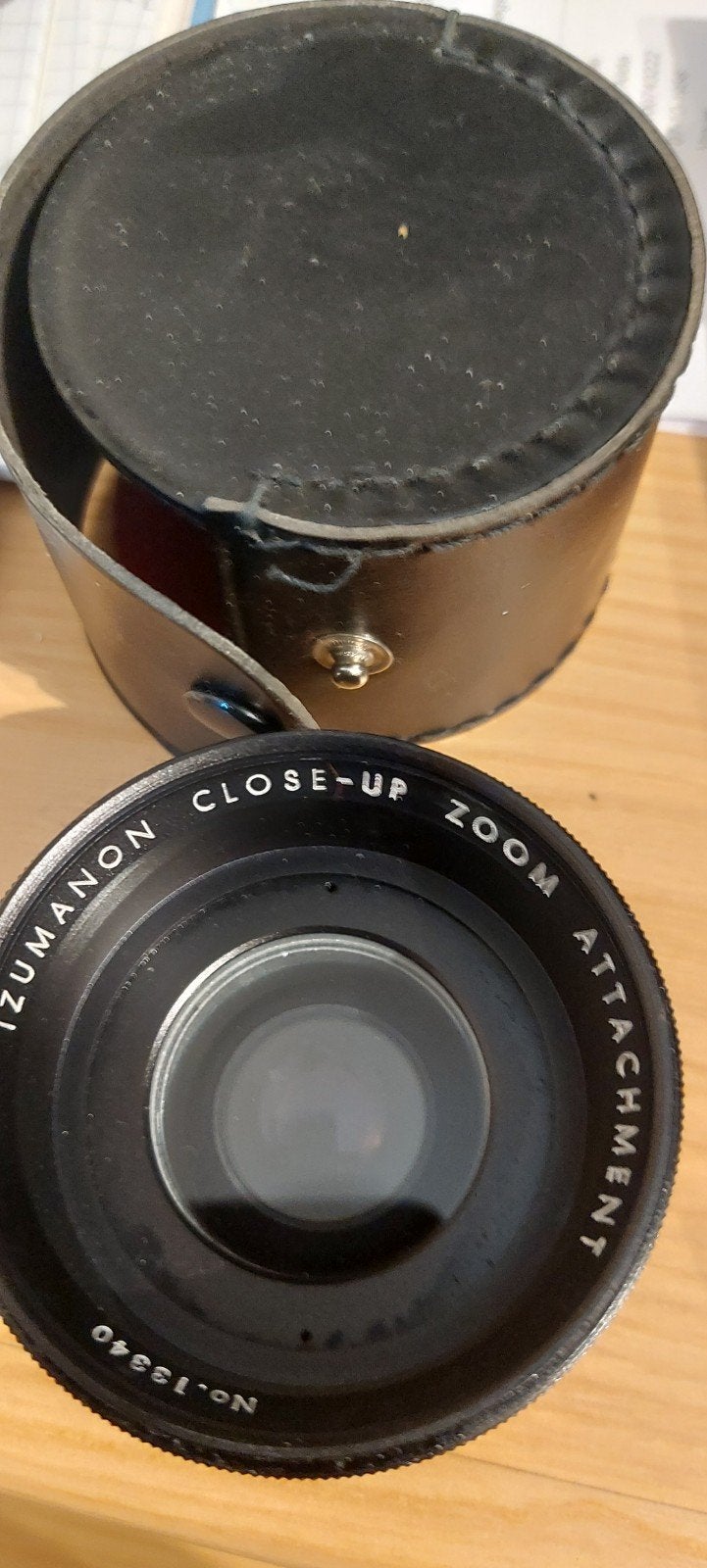 Close-up lens met tas,, Ophalen