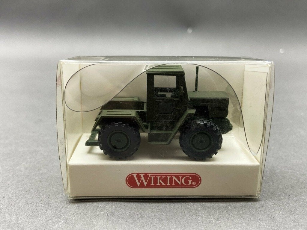 MERCEDES 4x4 Big Trac Militaire 1/87 HO WIKING Neuf + Boite, Enlèvement, Neuf, Grue, Tracteur ou Agricole, Wiking