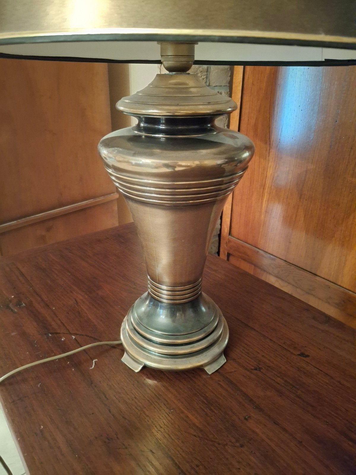 Lamp met mooie voet, goud/bronskleurig, Ophalen, Goud, Sfeerlamp, Zo goed als nieuw
