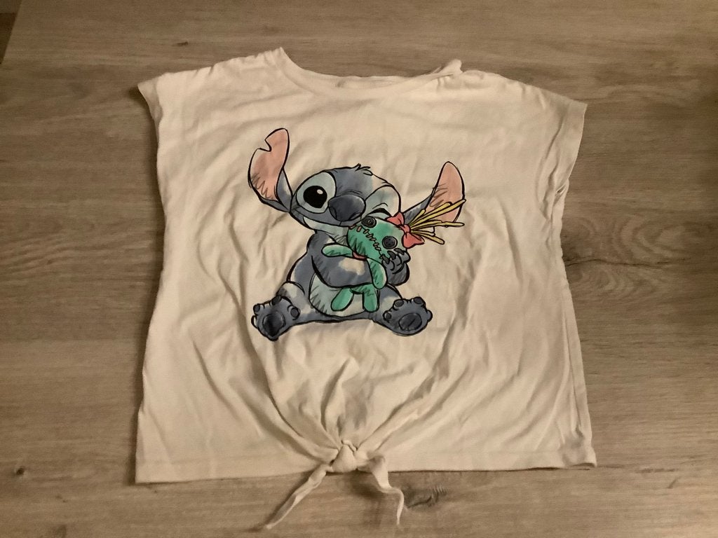 T-shirt Disney Stitch pour fille (taille 140), C&A, Enlèvement ou Envoi, Chemise ou À manches longues, Comme neuf
