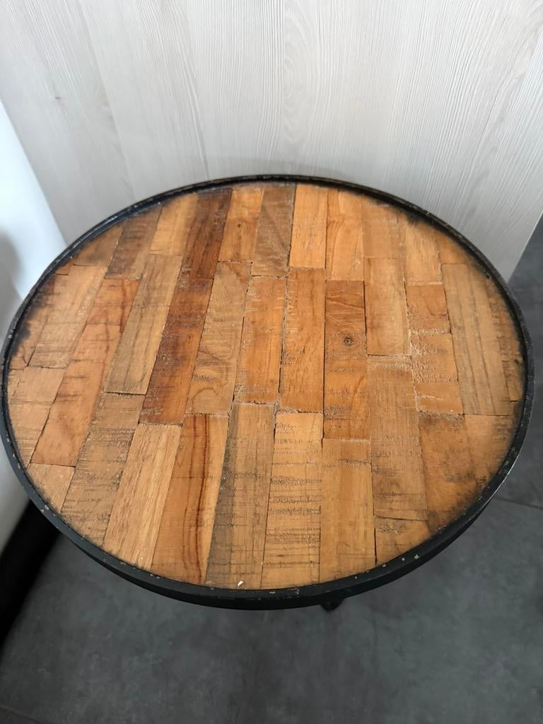 Maison du monde - table d appoint - manguier et métal, Maison & Meubles, Enlèvement, Utilisé, Métal