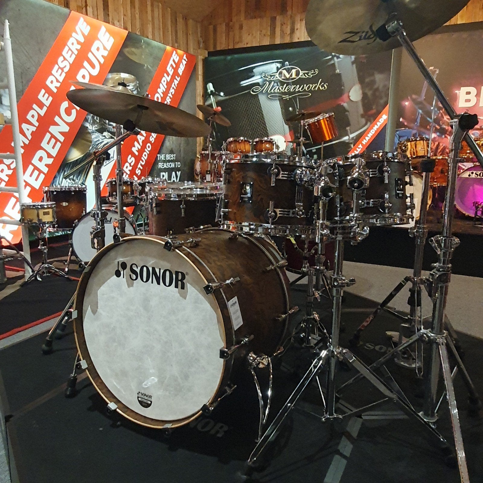 Sonor Momentum maple: 6pcs shellset in CBU, Enlèvement ou Envoi, Neuf, Sorento