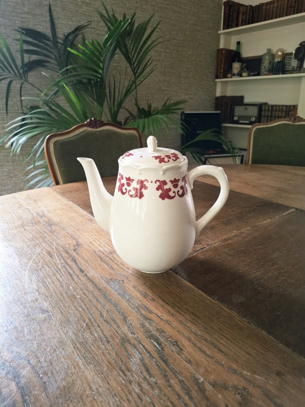 Koffiekan Boch eikenblad rood, Antiek en Kunst, Ophalen of Verzenden