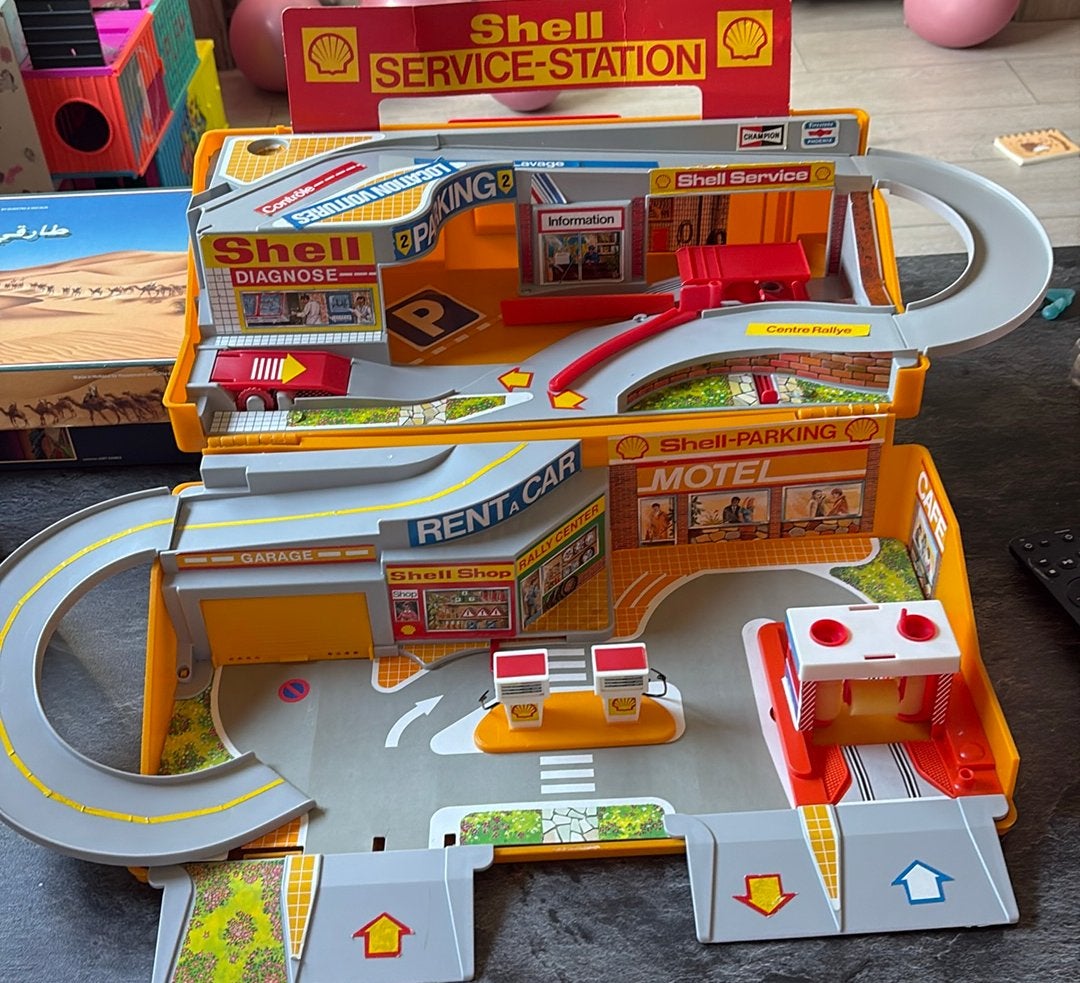 Vintage Shell Service Station Speelset, Ophalen of Verzenden