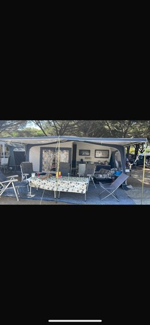 te koop hobby 450, Caravans en Kamperen, Caravans, Kachel, Rondzit, Hobby, Dwarsbed