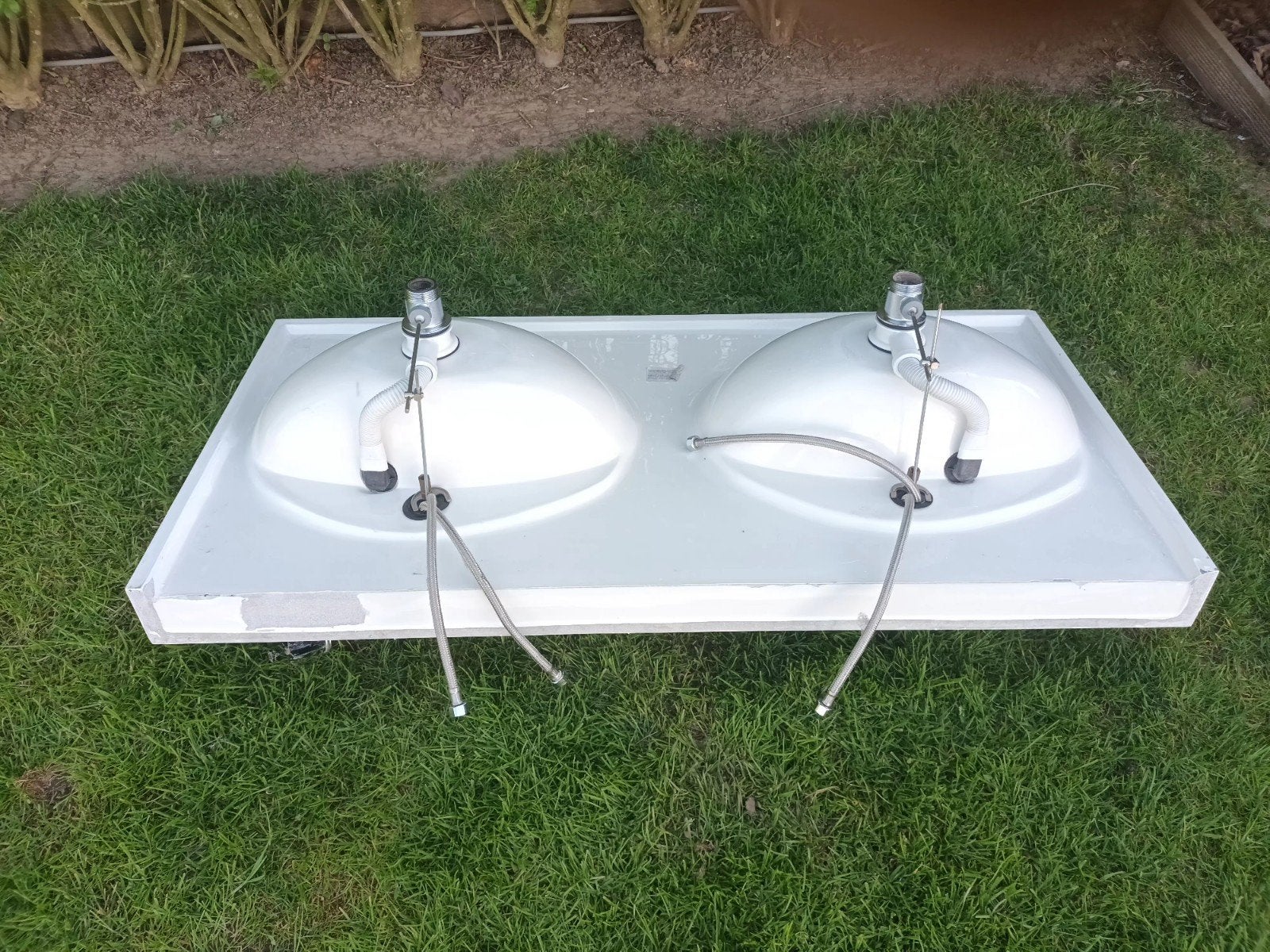 Dubbele wastafel., Bricolage & Construction, Sanitaire, Enlèvement, Lavabo