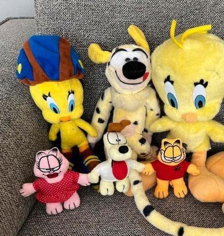tekenfilmknuffels marsipulami, garfield, tweety ,…🌸🌷, Kinderen en Baby's, Ophalen, Nieuw, Overige typen, Overige merken