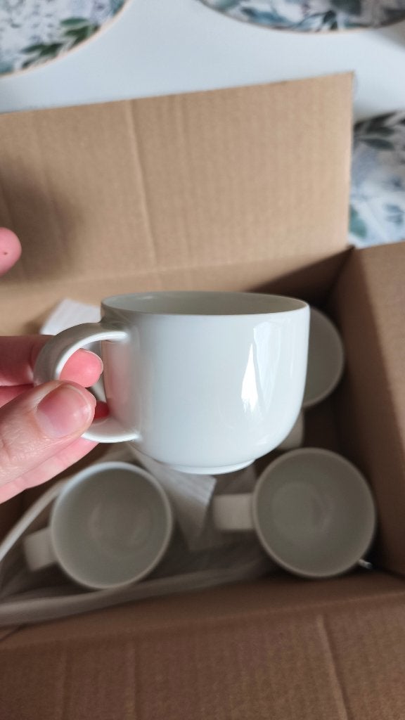 Rosenthal Suomi wit koffie cups, Huis en Inrichting, Overige merken, Ophalen of Verzenden, Zo goed als nieuw, Modern