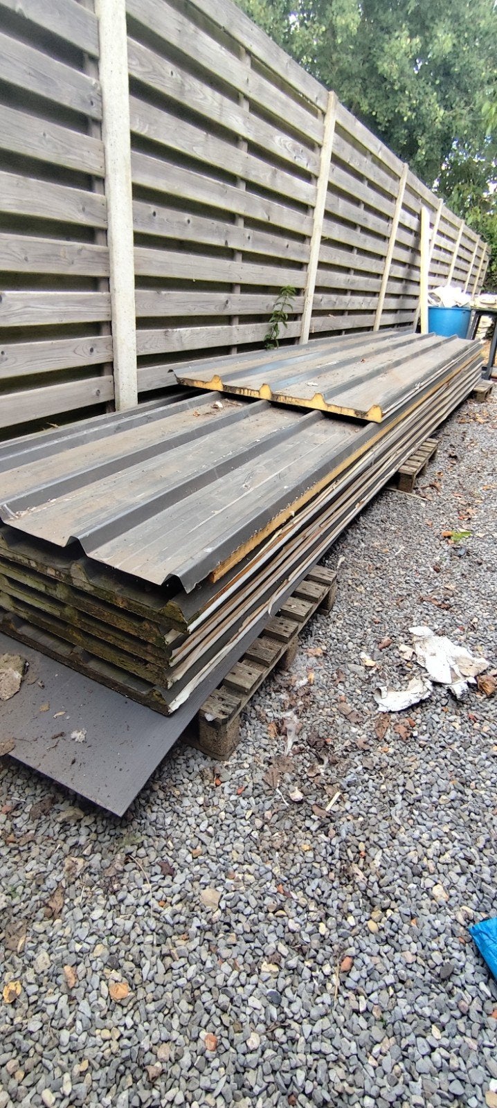 dakplaten geisoleerd, Doe-het-zelf en Bouw, Ophalen, Zo goed als nieuw, Overige materialen, 20 tot 50 mm