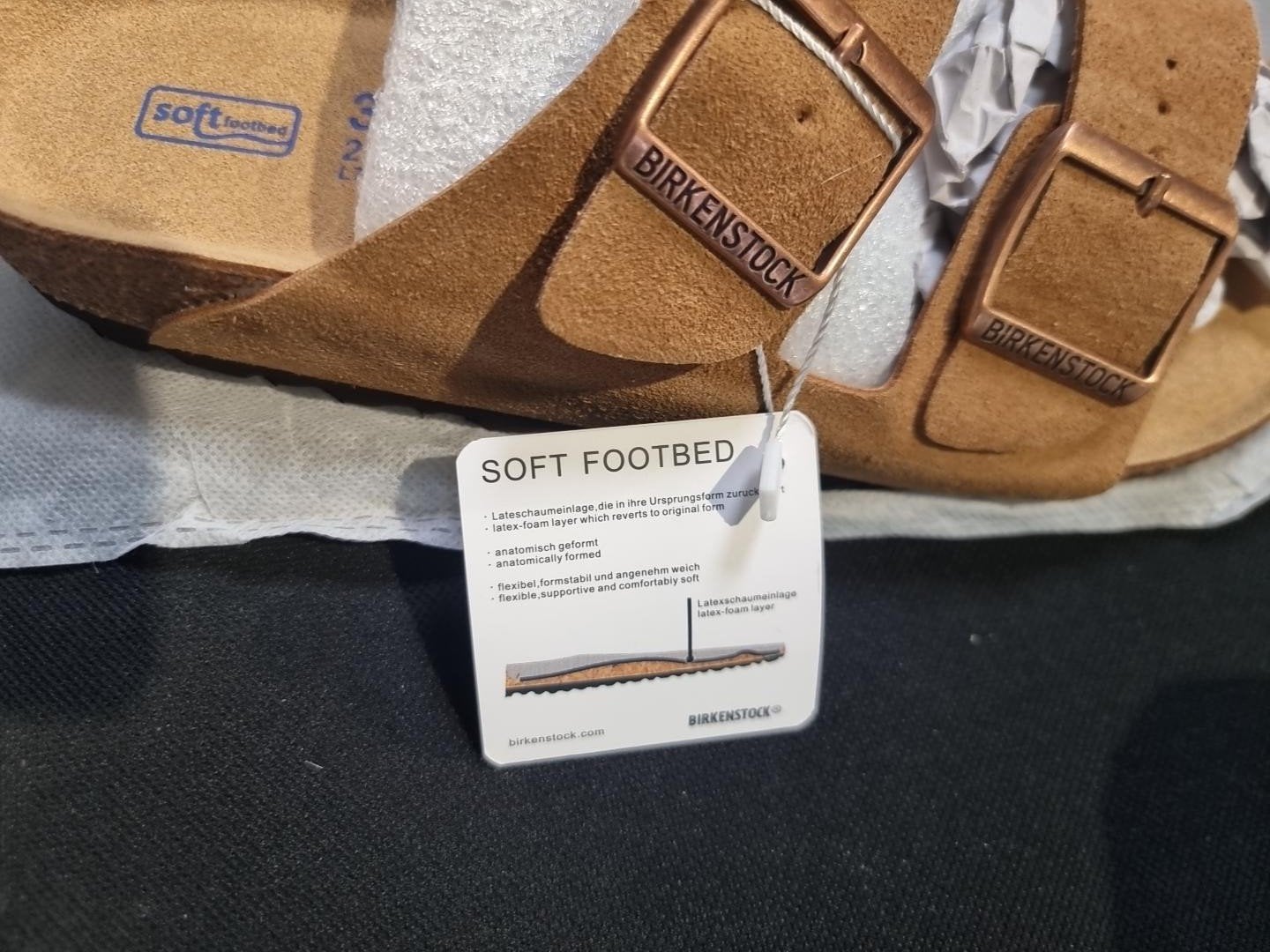 Birkenstock Arizona Soft Footbed suède Mink maat 38, Bruin, Birkenstock Global Sales GmbH, Customerservice.de@birkenstock.com