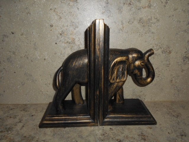 Prachtige boekensteun van hout - Olifant, Ophalen of Verzenden, Hout