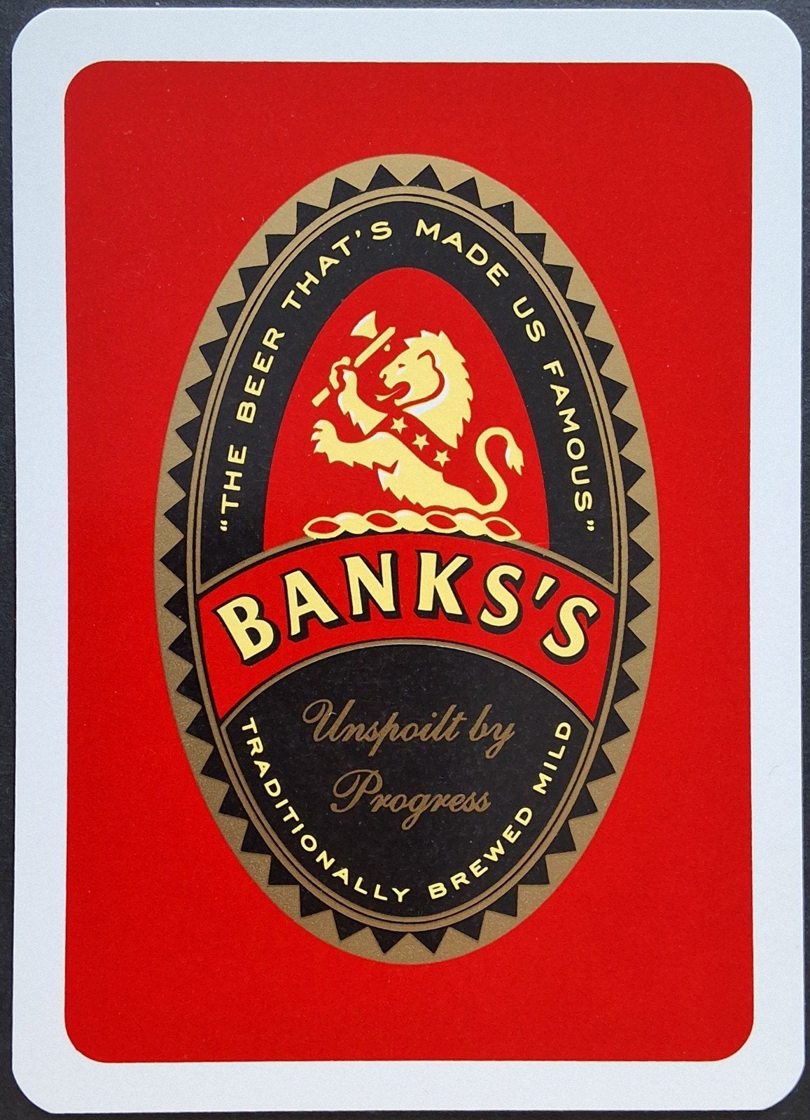 1 Speelkaart  Banks's, Verzamelen, Ophalen of Verzenden