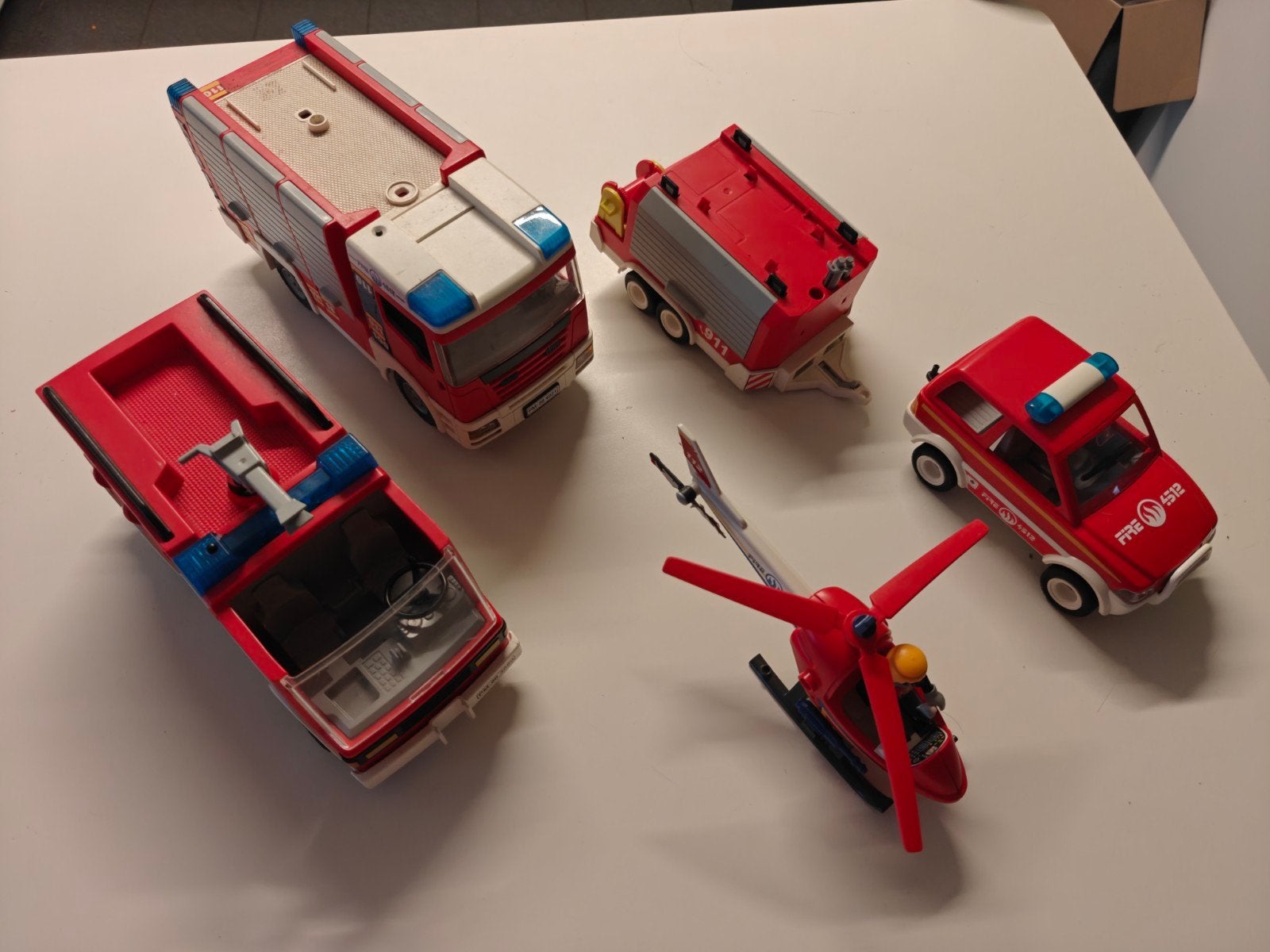 Terrain du service d'incendie Playmobil, Enlèvement