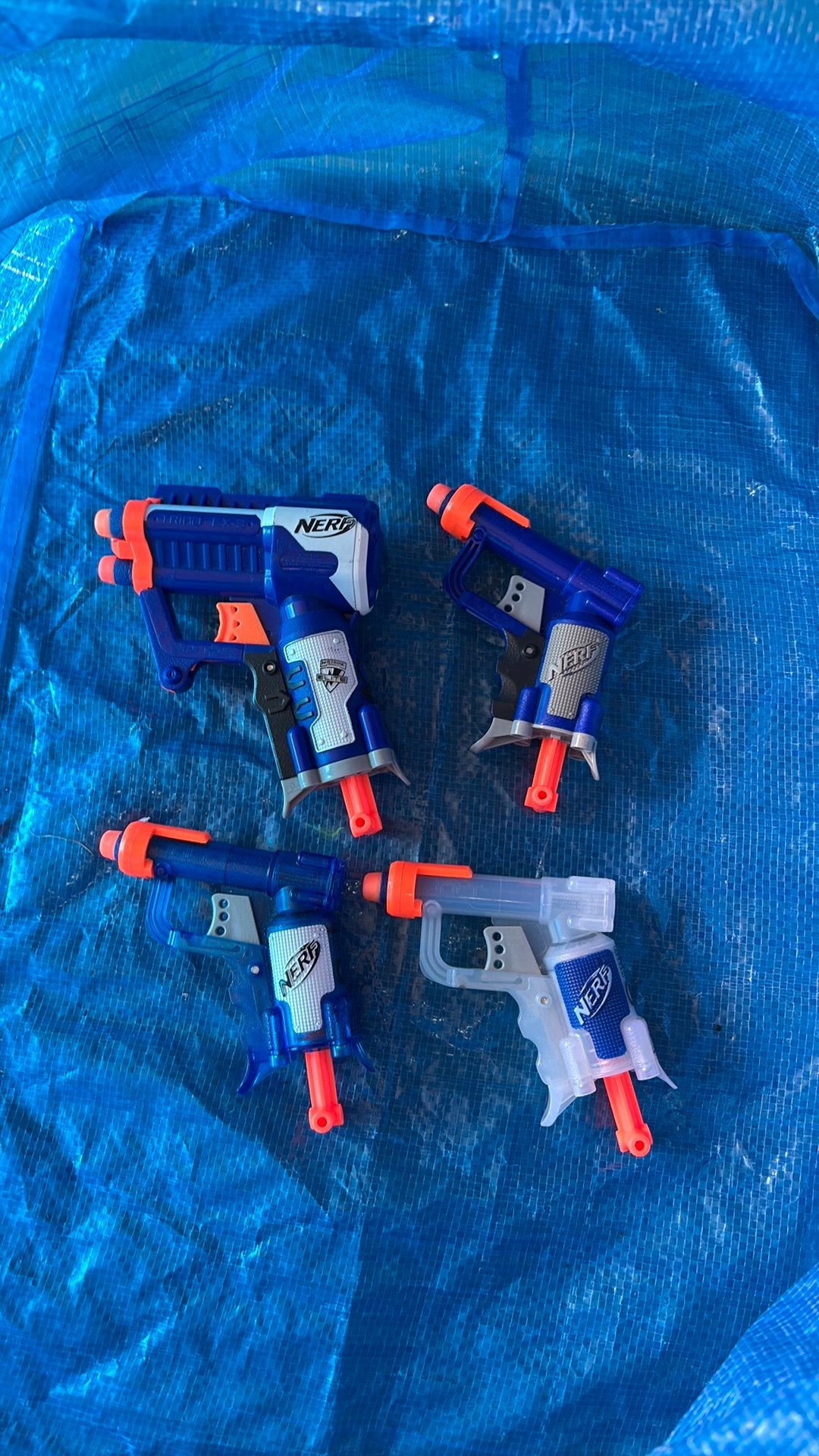 Nerf mini pistooltjes (4 stuks), Ophalen, Gebruikt
