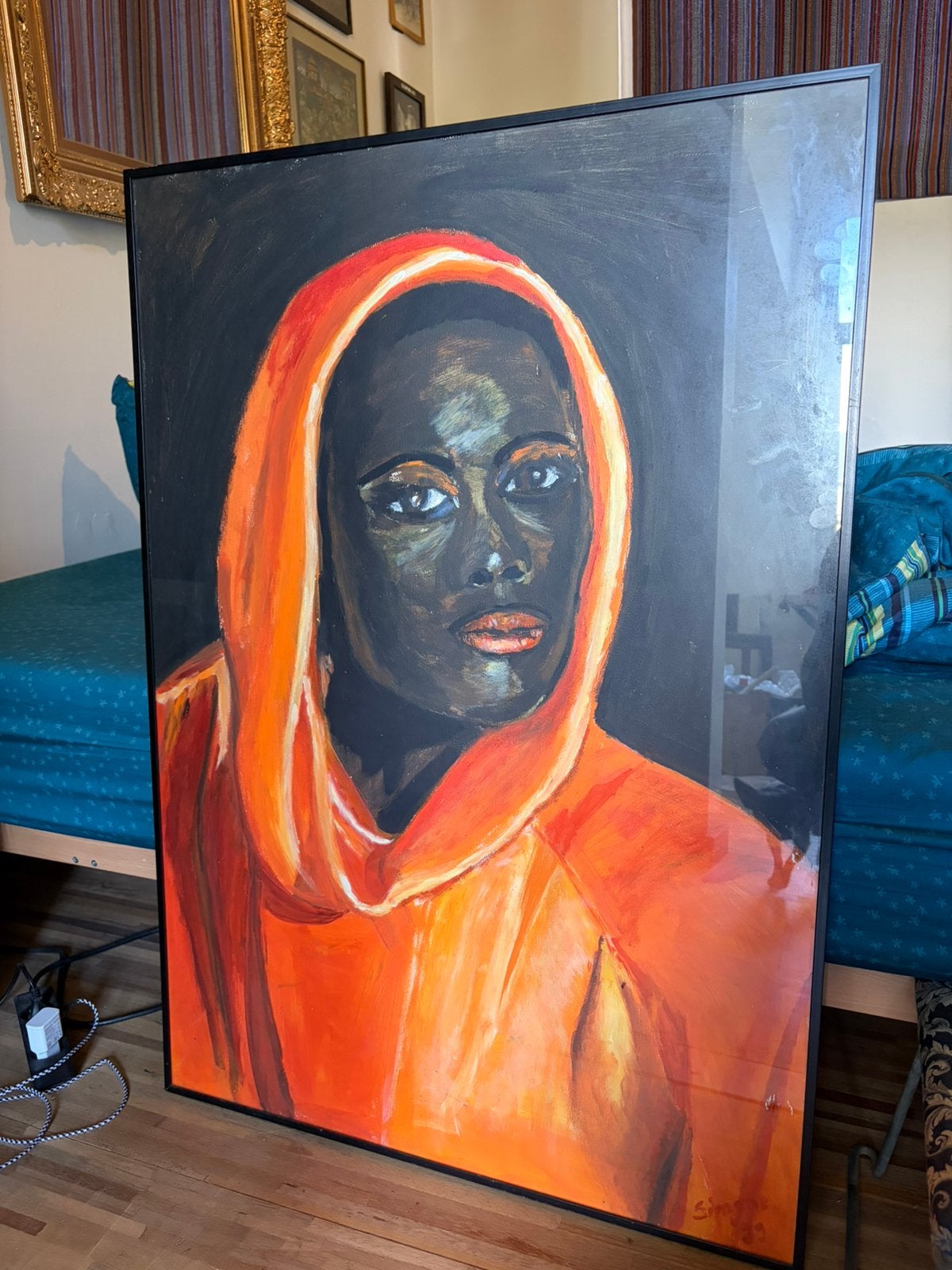 Schilderij, Antiek en Kunst, Kunst | Schilderijen | Modern, Ophalen, Portret