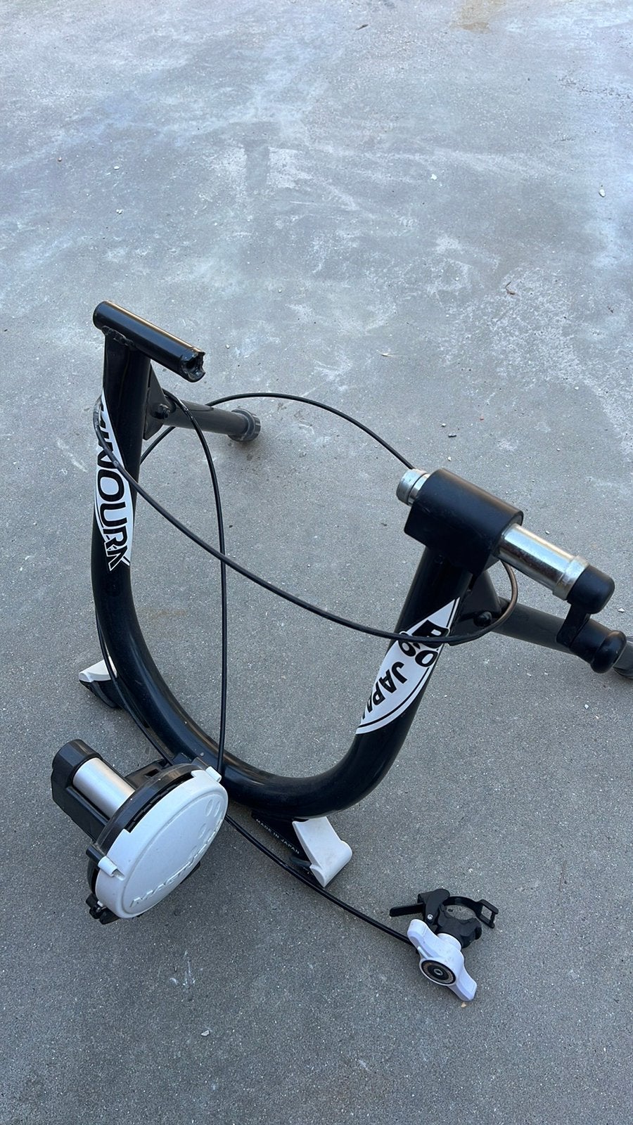 Fietsroltrainer, Ophalen