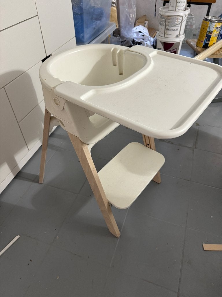 Stokke steps meegroei stoel, Kinderen en Baby's, Ophalen, Gebruikt, Meegroeistoel, Afneembaar eetblad
