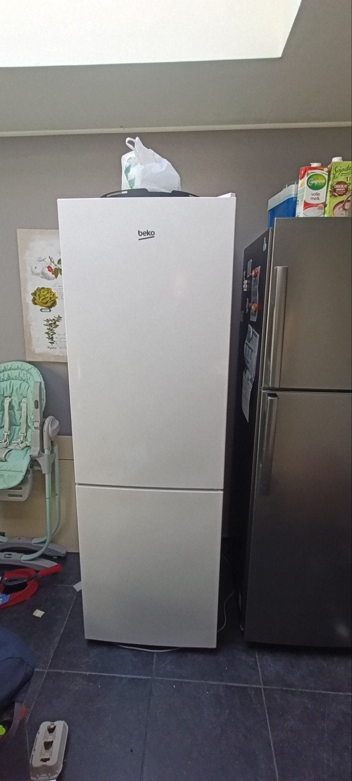 Frigo et congélateur Beko, Elektronische apparatuur, Ophalen, Gebruikt, 75 tot 100 liter, Met aparte vriezer