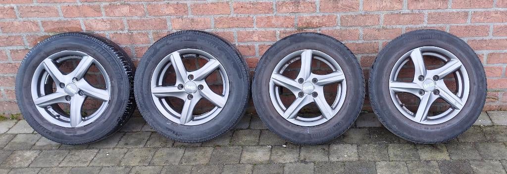 4 roues complètes 165/70 R14 81T, 14 pouces, Pneus et Jantes, Véhicule de tourisme, Enlèvement