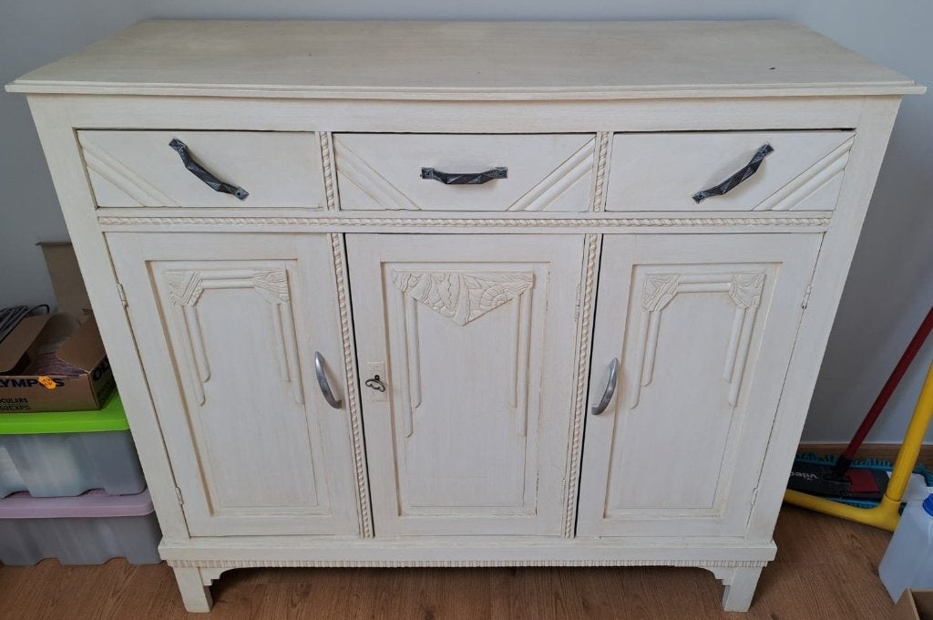 Charmante vintage dressoirkast, Ophalen, Gebruikt, Landelijk, 25 tot 50 cm