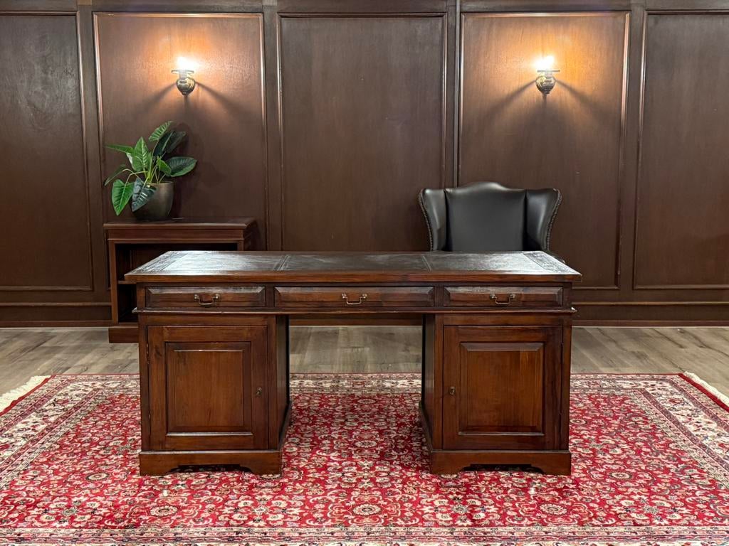 Klassiek Engels bureau #660, Huis en Inrichting, Hout, 76 cm, Bruin, Ophalen of Verzenden