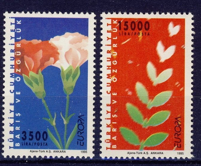 Turkije 1995 - CEPT nr 3047 - 3048 **, Verzenden, Postfris