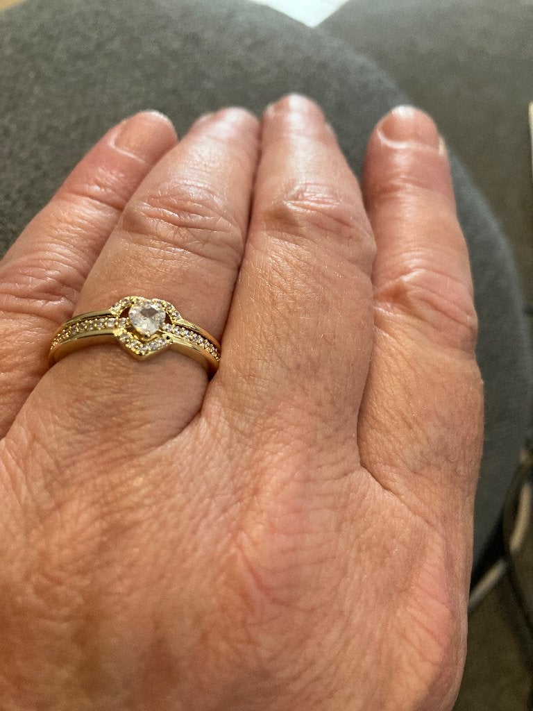 Romantische ring, Overige materialen, Verzenden, Nieuw, 17 tot 18