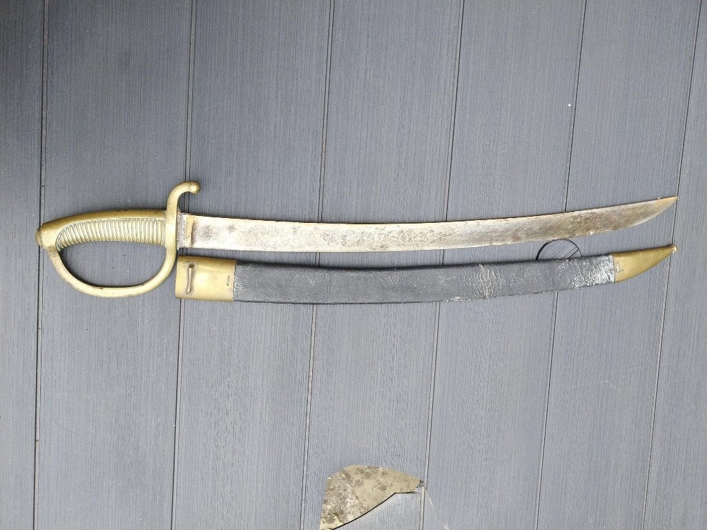 Sabre briquet AN XIII fabriquant Pradier, Enlèvement ou Envoi, Armée de terre, Épée ou sabre