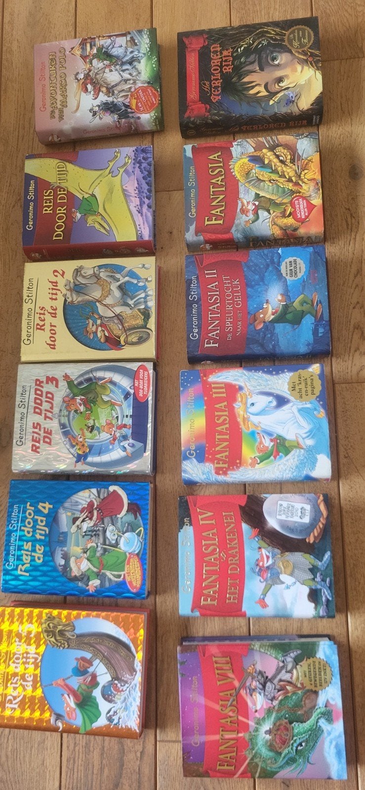 boeken Geronimo Stilton - Reis door de tijd/Fantasia, Boeken, Ophalen of Verzenden, Zo goed als nieuw, Geronimo Stilton, Fictie