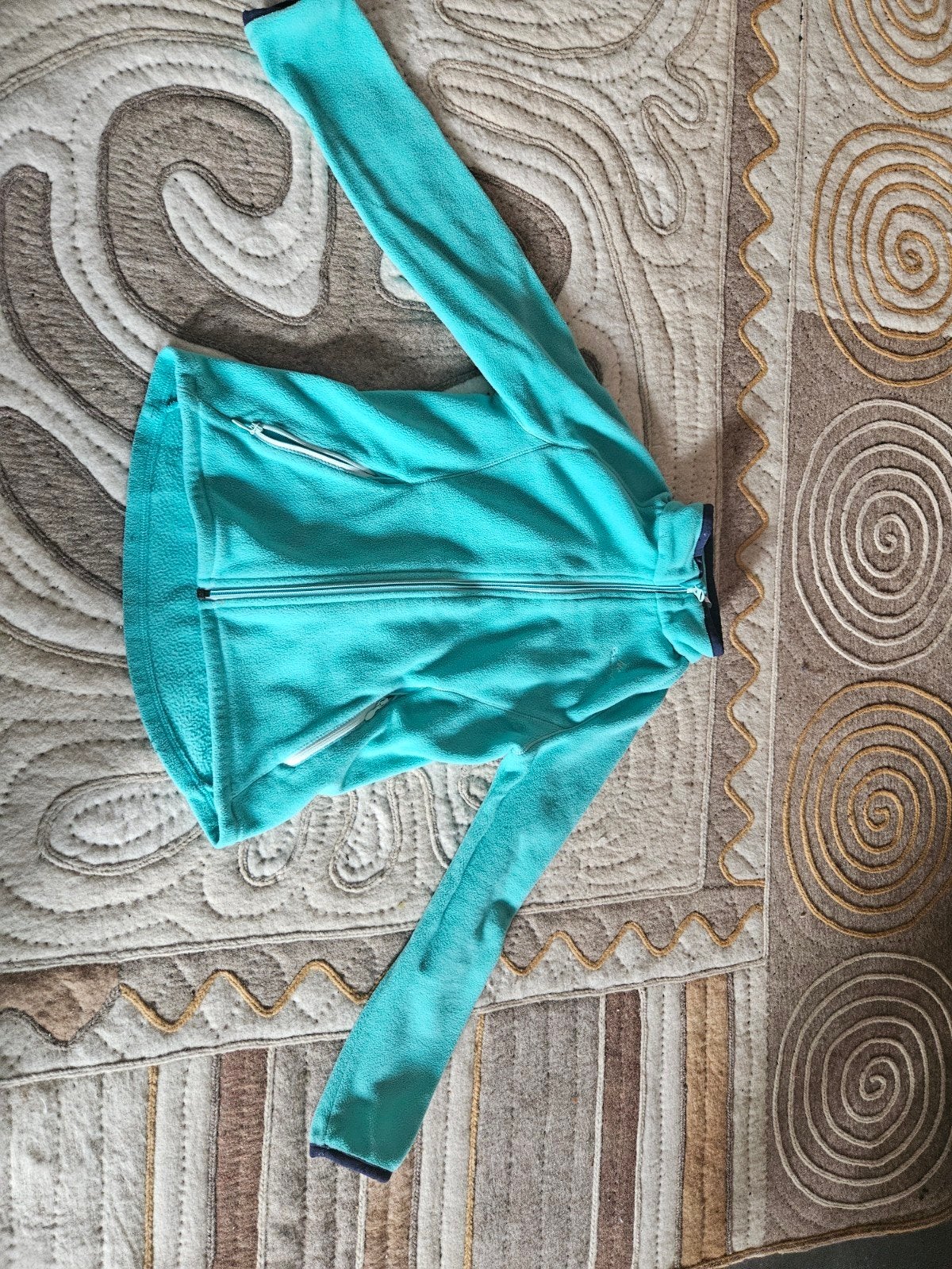 fermeture éclair sport bleue, Quechua, Enlèvement ou Envoi, Porté, Bleu