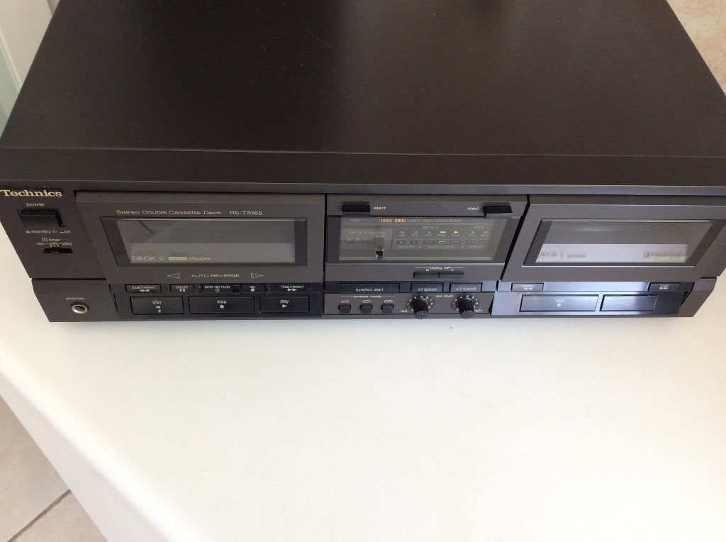 Dubbel cassettedeck Technics RS-TR165, Audio, Tv en Foto, Ophalen of Verzenden, Dubbel, Overige merken, Tiptoetsen