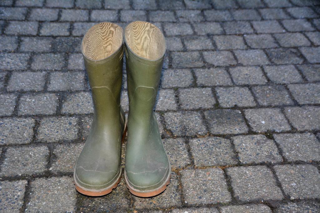 Rubberen regenlaarzen (maat 41), Enlèvement, Utilisé, Femmes, Bottes