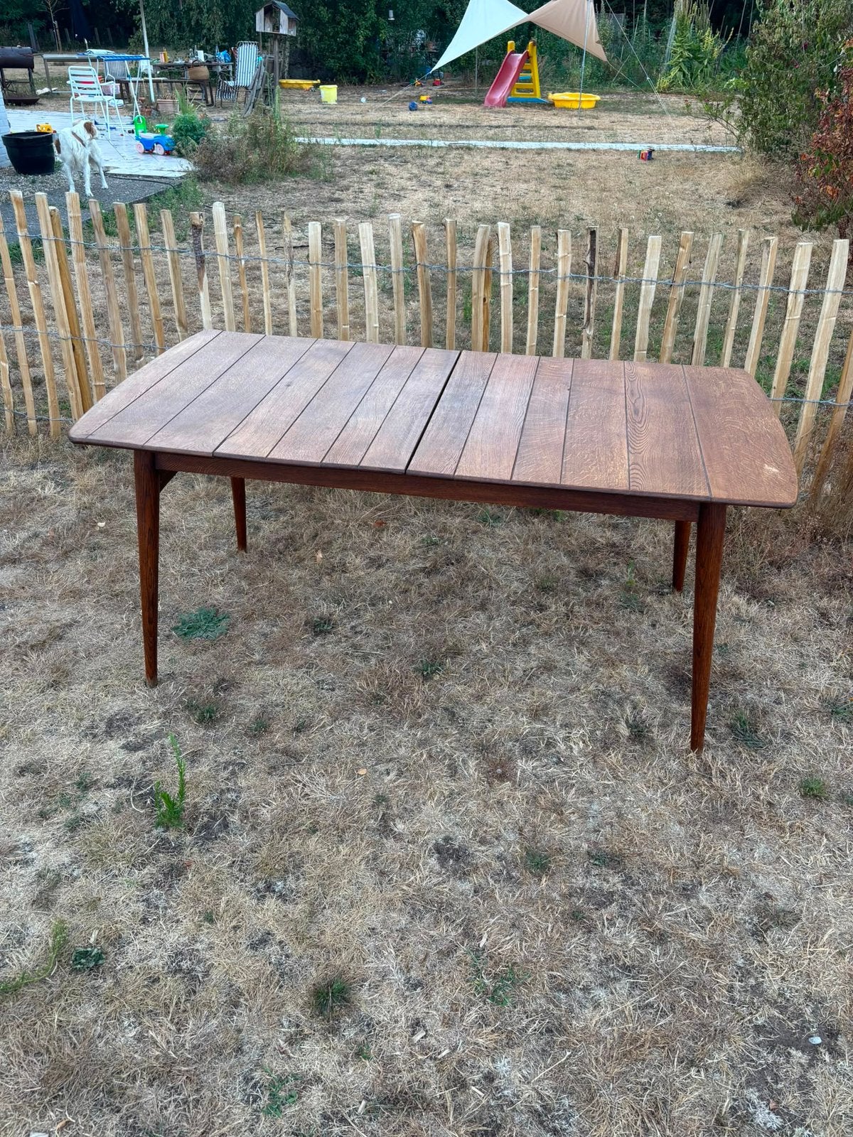 Mid century tafel, Ophalen