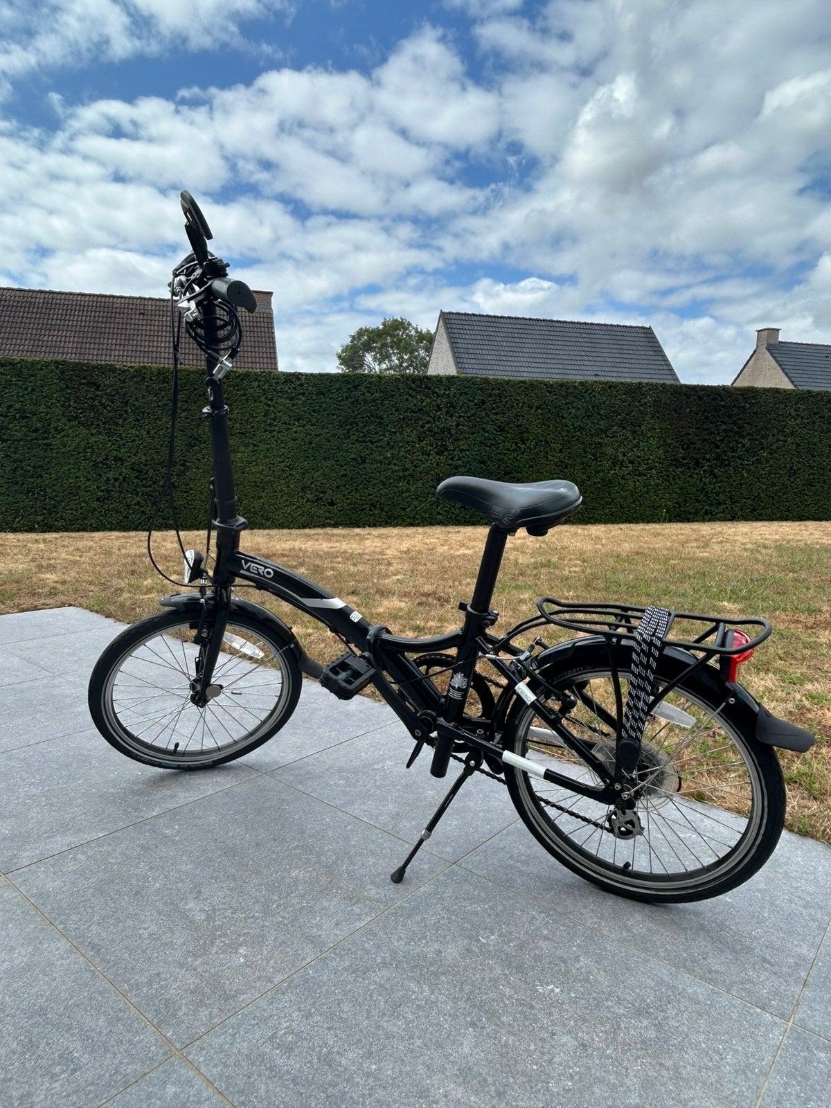 Zwarte Vero plooifiets, Fietsen en Brommers, Versnellingen, Zo goed als nieuw, Totaal opvouwbaar, Ophalen