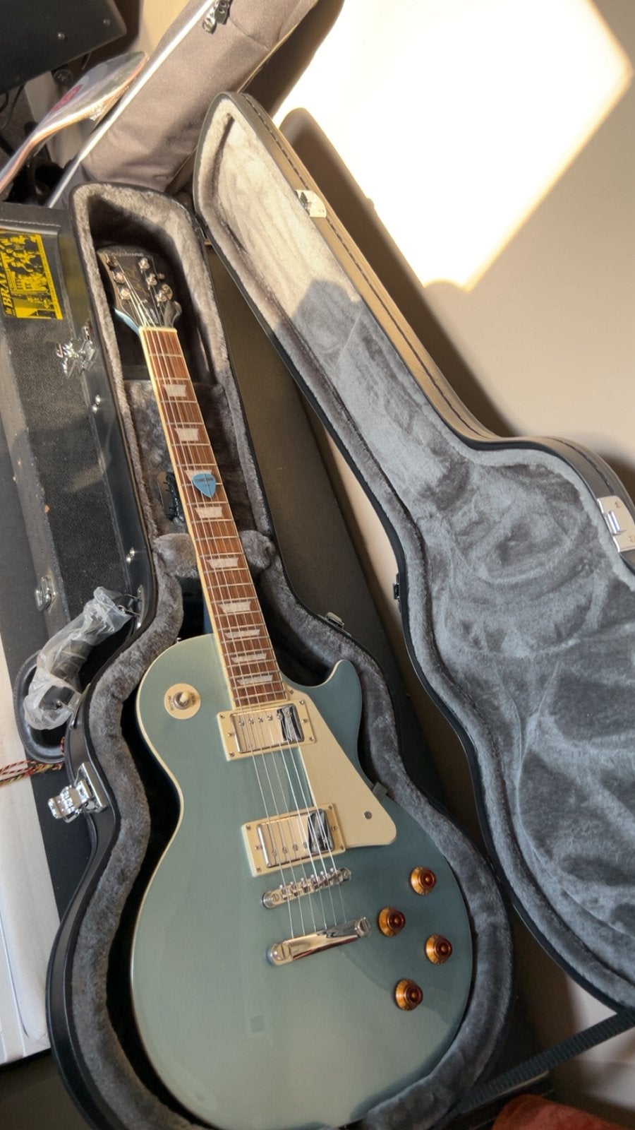 Epiphone Les Paul standard - Pelham Blue 2014, Muziek en Instrumenten, Ophalen, Zo goed als nieuw, Solid body, Epiphone