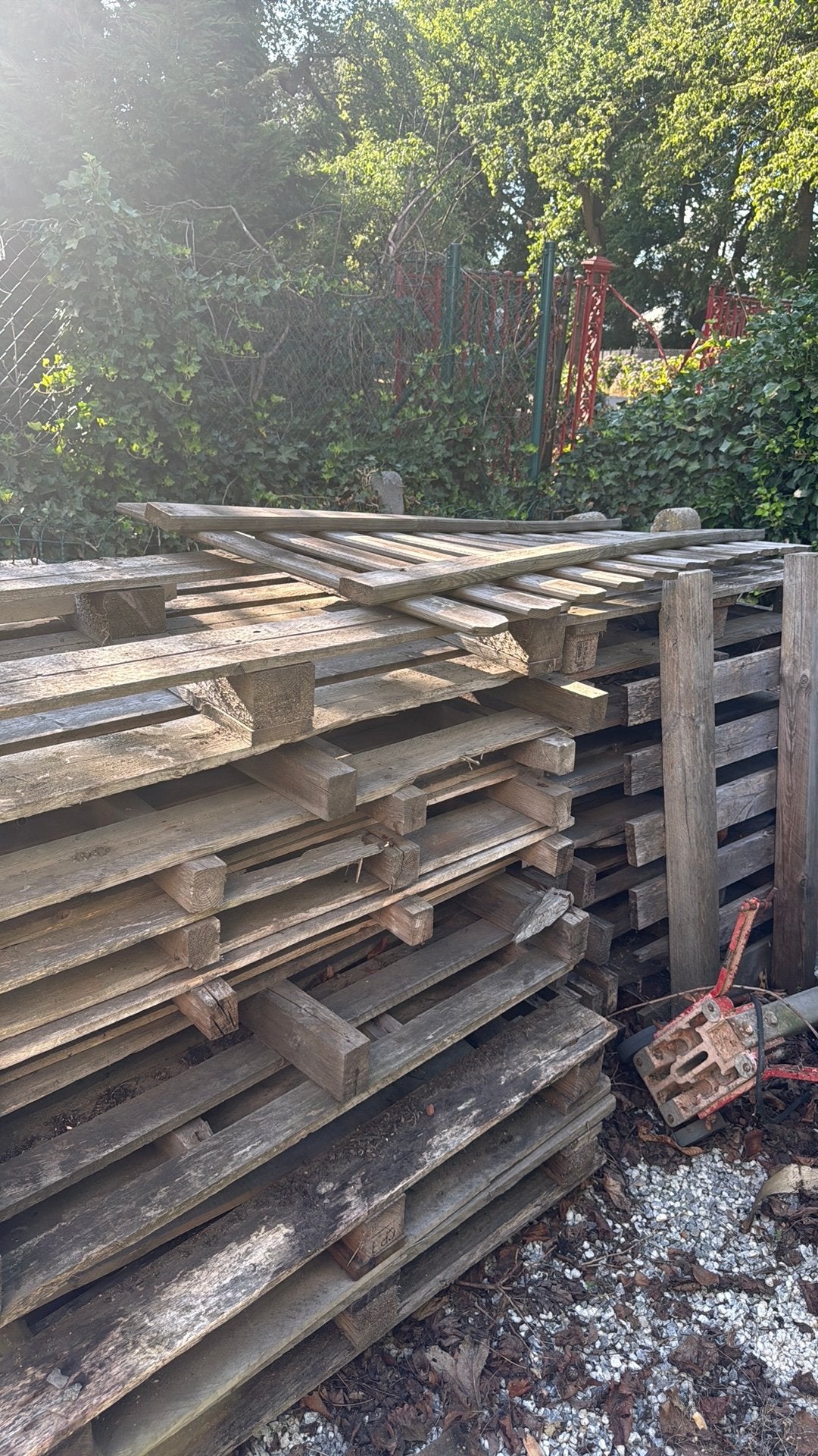 Gratis brand hout, Ophalen, Zo goed als nieuw, Pallet