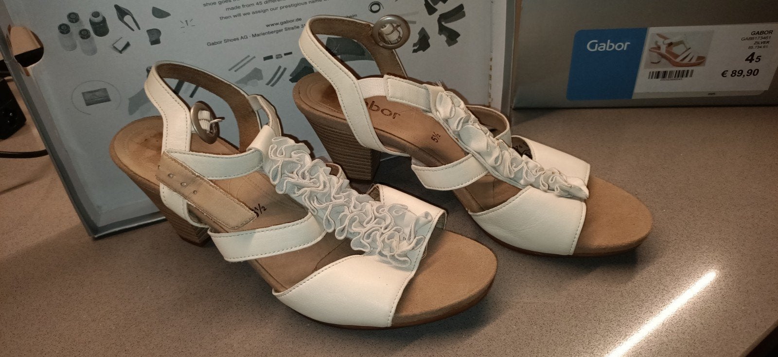 sandales beiges de Gabor taille 5.5, Enlèvement ou Envoi, Beige