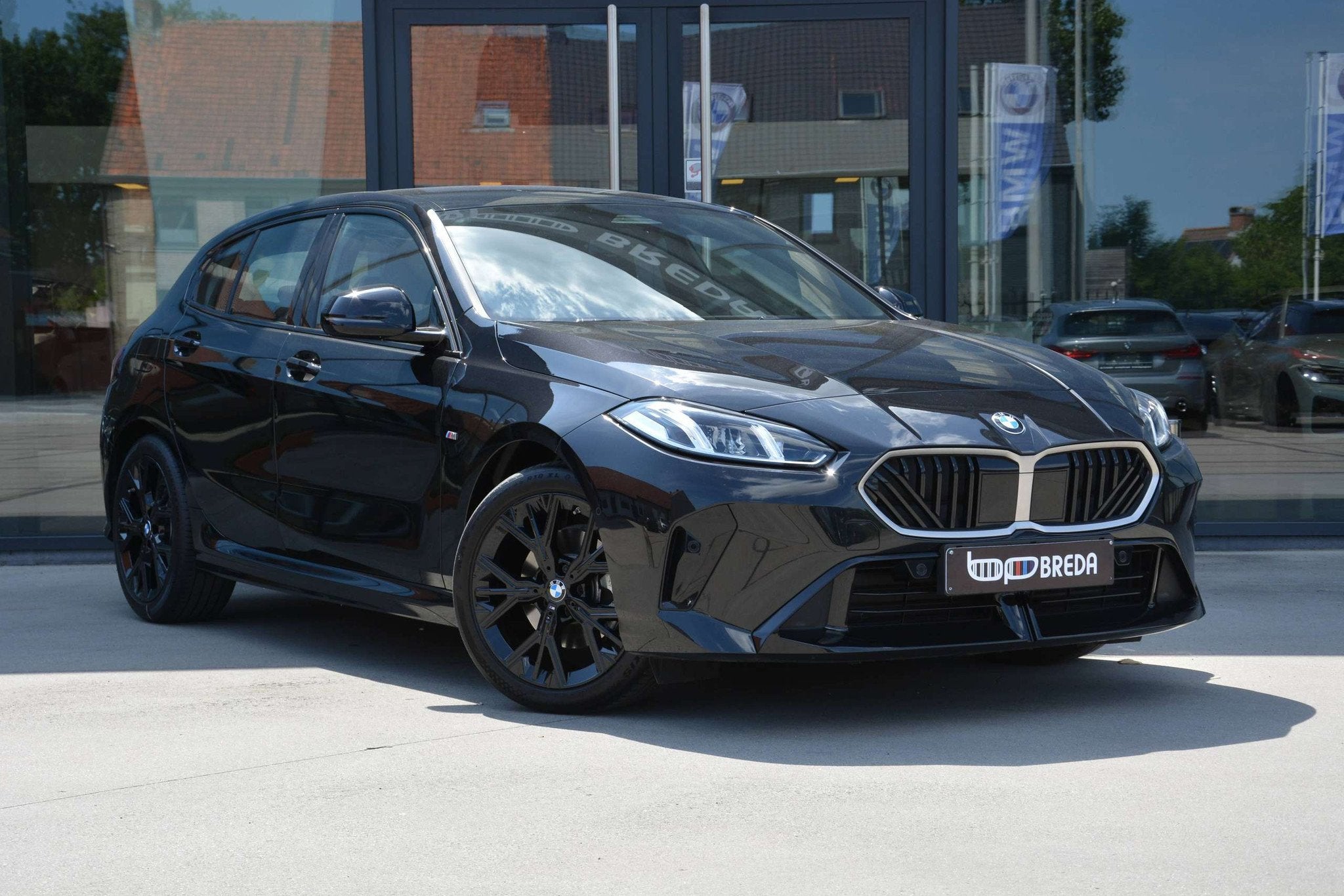 BMW 1 Serie 120 I M-Sport/ Alcantara/ Camera/ Carplay, Auto's, BMW, 1 Reeks, Gebruikt, Zwart, Alcantara
