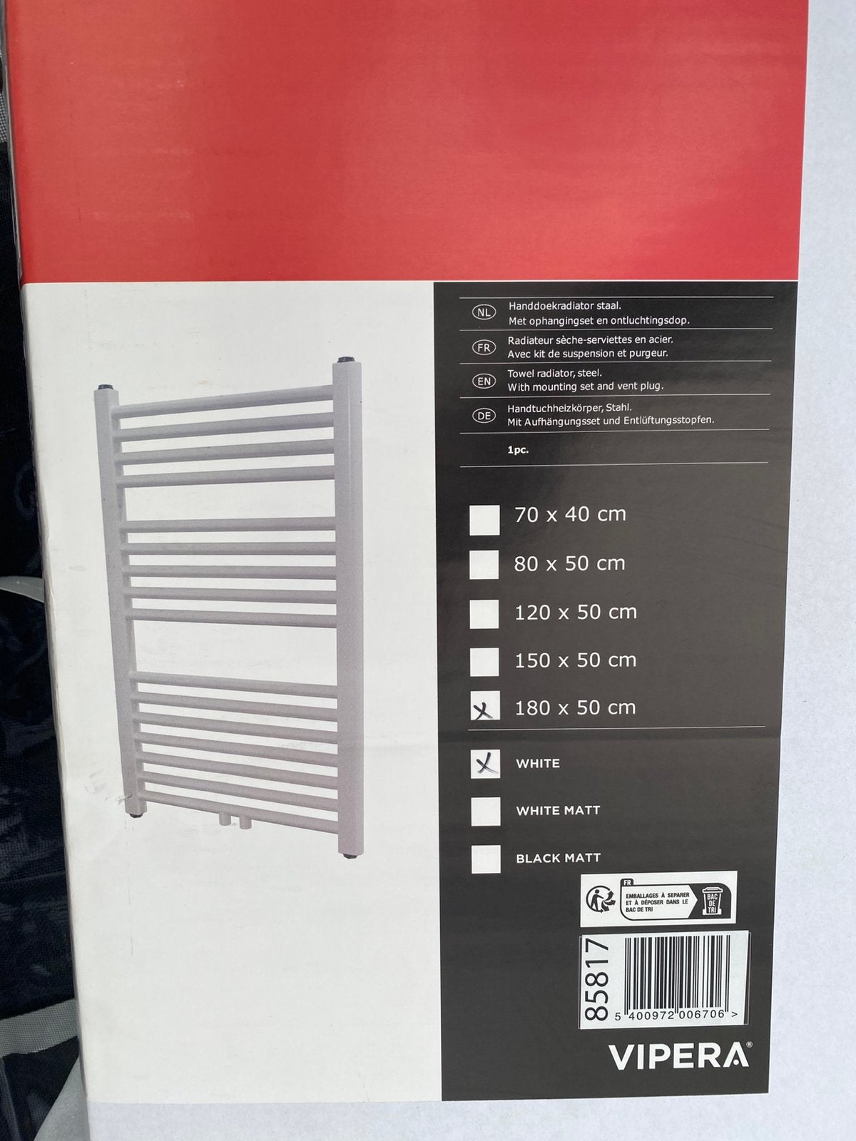 Handdoekradiator, Ophalen, Nieuw, Radiator