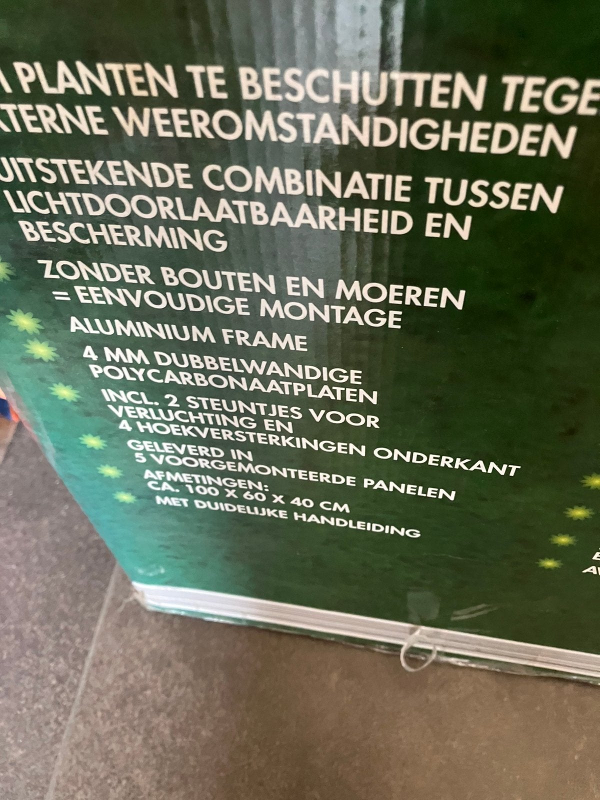 Kweekbak serre, Ophalen, Nieuw, Kweekbak