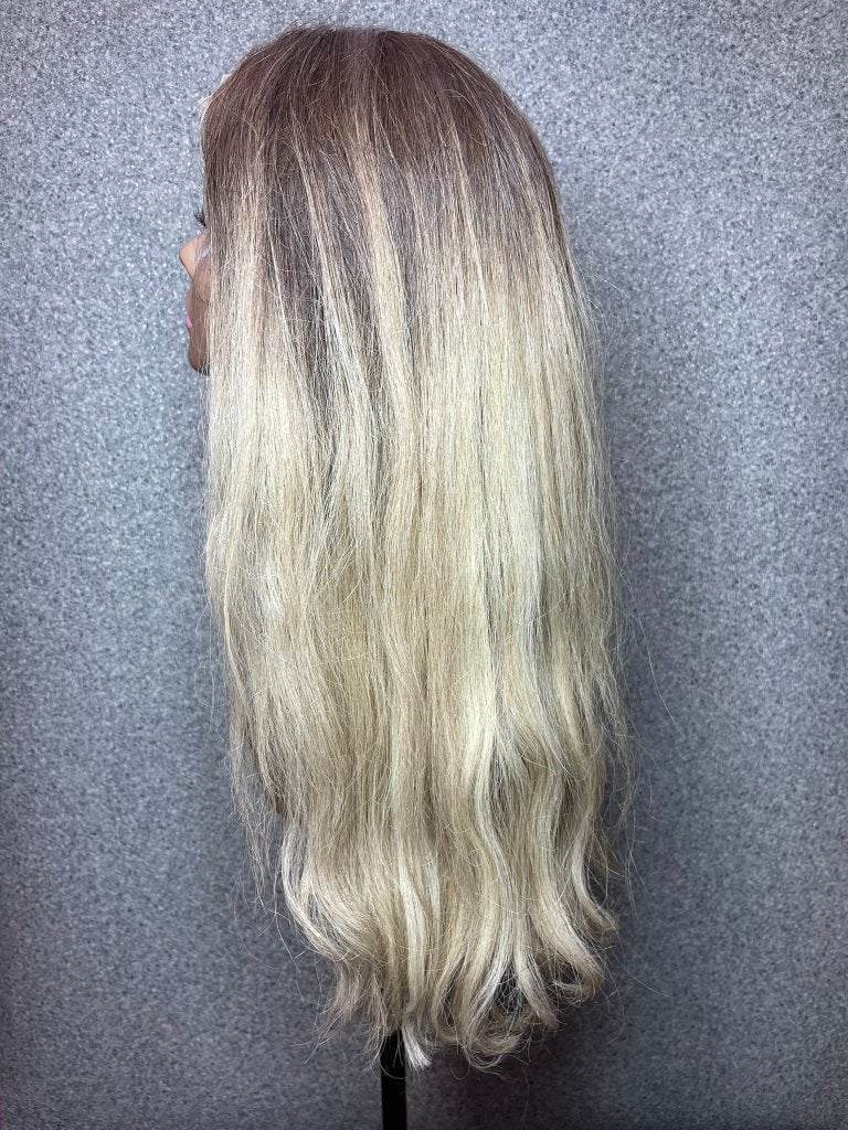Balayage 4+6 pruik, echt Vietnamees haar nr. 8, Handtassen en Accessoires, Uiterlijk | Haarverzorging, Ophalen, Nieuw