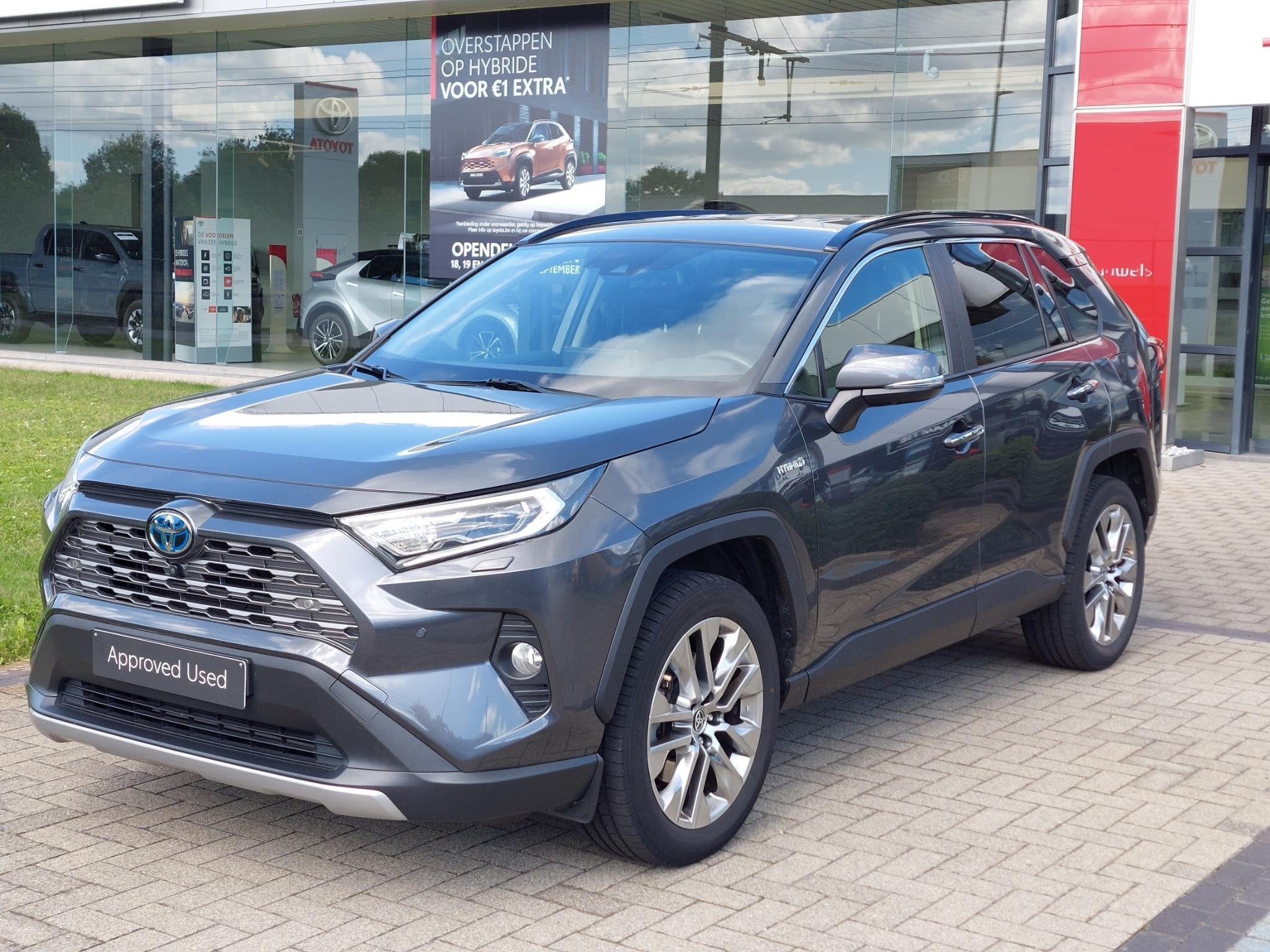 Toyota RAV4 2.5 Hybrid e-CVT AWD-i Premium Plus, Autos, Argent ou Gris, 2487 cm³, Hybride rechargeable, 5 portes