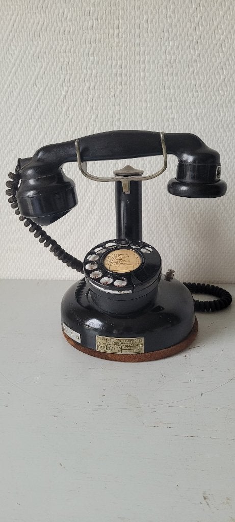 Ancien Telephone BCI 1924 Thomson Houston N 273  fil Textile, Antiquités & Art, Curiosités & Brocante, Envoi