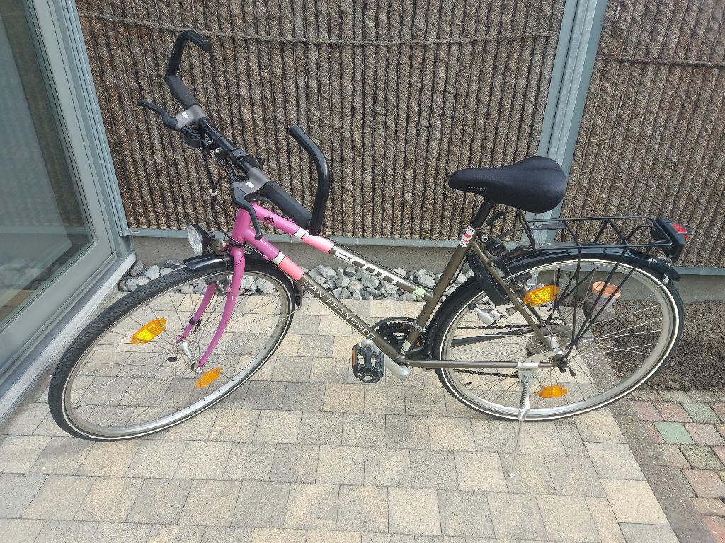 fiets, Fietsen en Brommers, Fietsen | Dames | Damesfietsen, Gebruikt, Velgrem, Versnellingen, 50 tot 53 cm