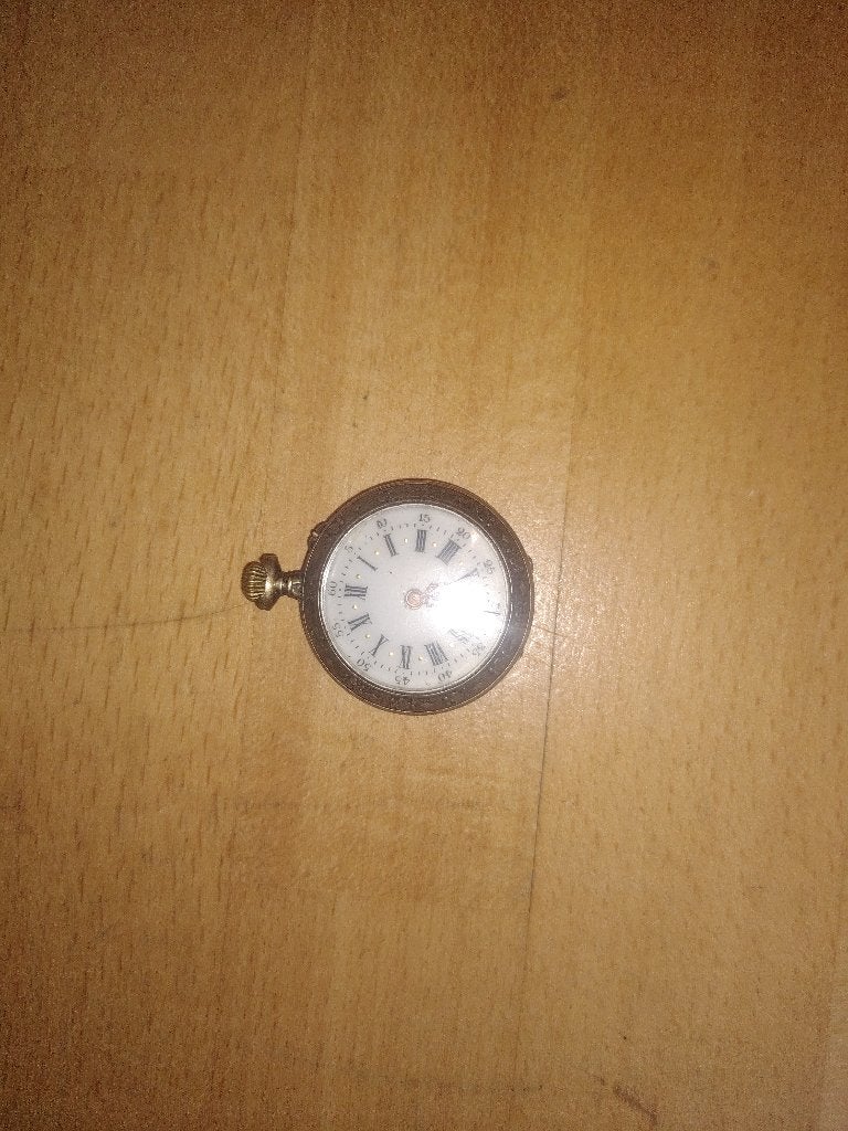Ancienne montre de col en argent massif   XIXᵉ / Début XXᵉ, Antiquités & Art, Enlèvement, Argent
