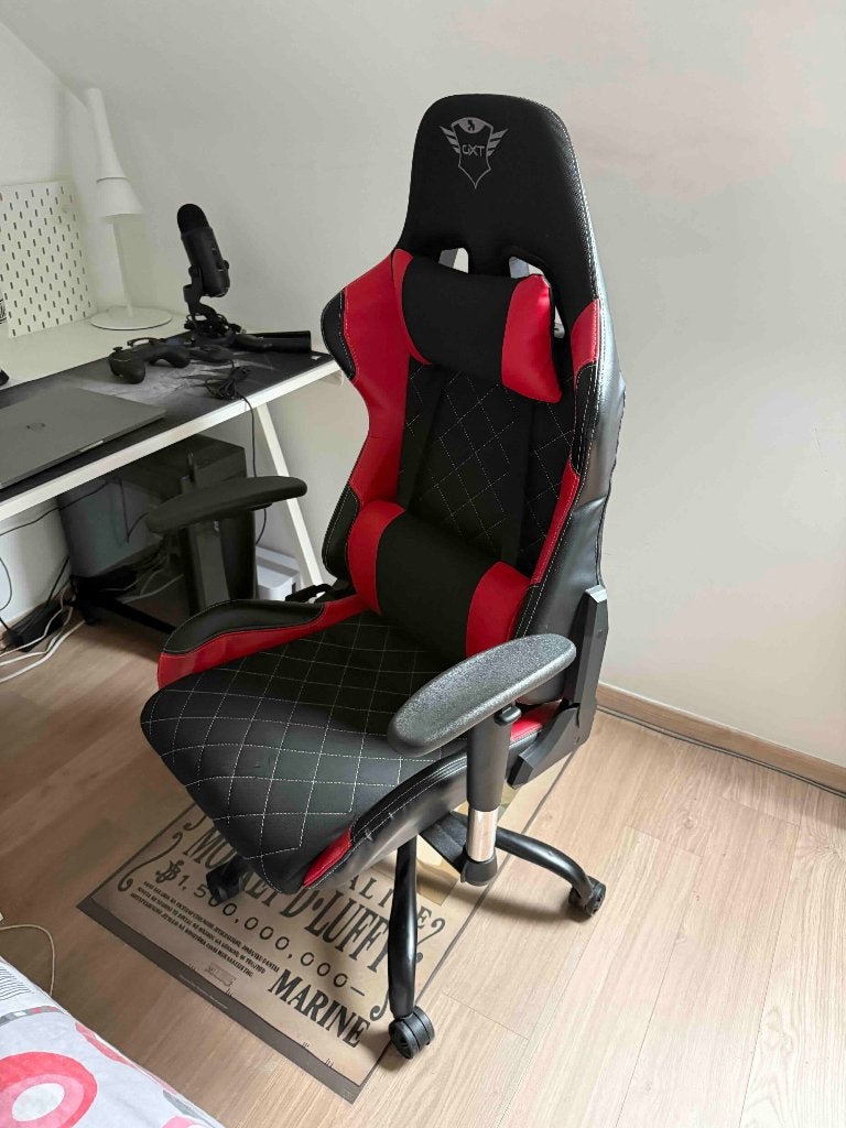 Trust GXT Chaise Gamer (noire et rouge), Maison & Meubles, Rouge, Chaise de bureau de gaming, Enlèvement, Utilisé